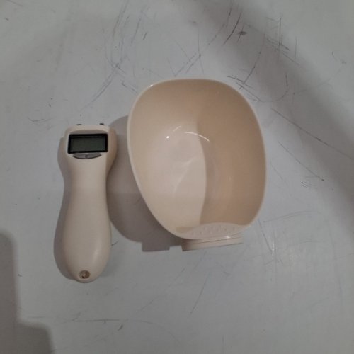 ELECTRONIC DIGITAL MEASURING SPOON/SCOOP - MEASURES OZ'S/ML/CUPS - OFF WHITE/BEIGE image 3
