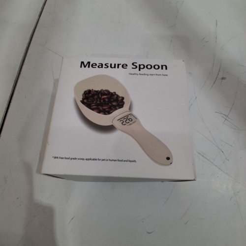 ELECTRONIC DIGITAL MEASURING SPOON/SCOOP - MEASURES OZ'S/ML/CUPS - OFF WHITE/BEIGE image 4