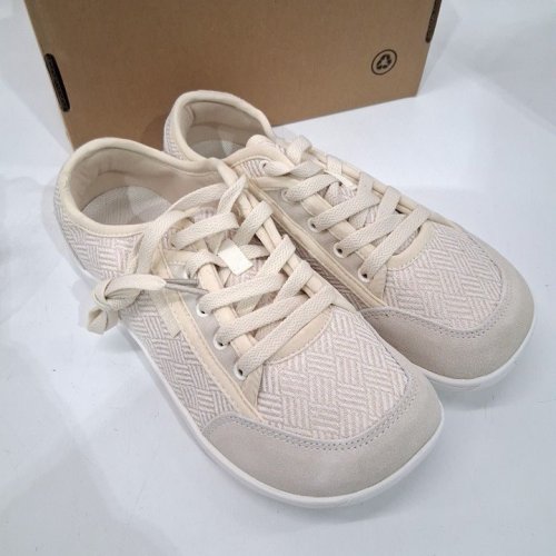 WOMEN'S HOBIBEAR LACE-UP SNEAKERS - 8.5 - BEIGE (STYLE: MM2245) image 6
