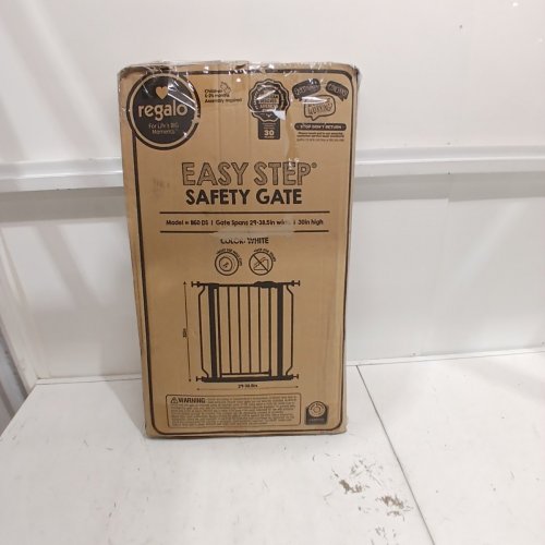 REGALO EASY STEP SAFETY GATE - 29"- 38.5" - WHITE - (MODEL- 1160-DS) image 4