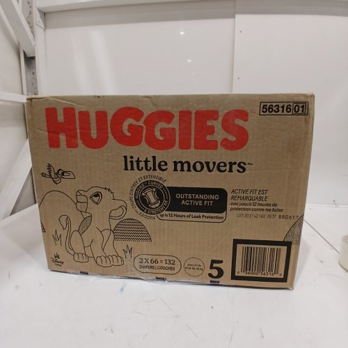 132PK HUGGIES LITTLE MOVERS DIAPERS - SIZE 5 (27+LBS) - DISNEY BABY LION KING (MODEL: 56316) image 3