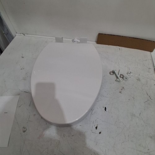 GARVEE SOFT CLOSE ELONGATED TOILET SEAT - 18.8" - BISCUIT (MODEL: PHO_0R8L7DG8) image 2
