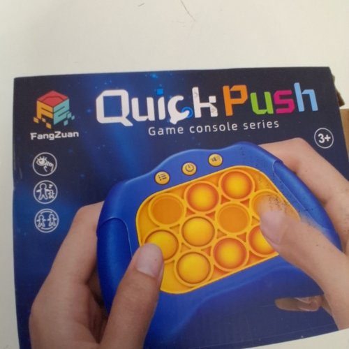FANGZUAN QUICK PUSH FIDGET GAME WITH LIGHTS AND SOUNDS - BLUE/YELLOW image 3