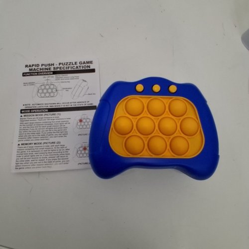 FANGZUAN QUICK PUSH FIDGET GAME WITH LIGHTS AND SOUNDS - BLUE/YELLOW image 4