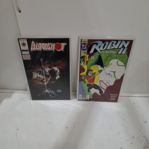 4 ASSTD MARVEL, IMAGE, DC, AND VALIANT COMIC BOOKS - SUPERPATRIOT #2, X-FORCE #23, ROBIN II THE JOKER'S WILD #1, AND BLOODSHOT #10 - VARIOUS AUTHORS image 3