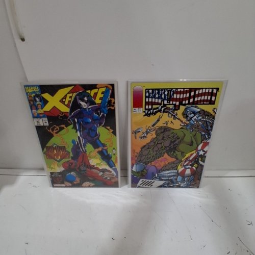 4 ASSTD MARVEL, IMAGE, DC, AND VALIANT COMIC BOOKS - SUPERPATRIOT #2, X-FORCE #23, ROBIN II THE JOKER'S WILD #1, AND BLOODSHOT #10 - VARIOUS AUTHORS image 4