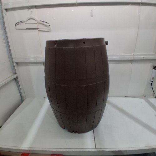 FCMP OUTDOOR RAINCATCHER, FLAT-BACK RAIN BARREL WITH SPIGOTS, 50-GALLON, BROWN - (MODEL:RC4000-BRN) image 2