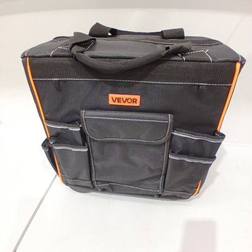 VEVOR HEAVY DUTY ROLLING TOOL BAG ON WHEELS WITH 25 POCKETS ADJUSTABLE TELESCOPING HANDLE & STABLE BASE - 110LBS CAP - BLACK (MODEL: 15YC600Y) image 3