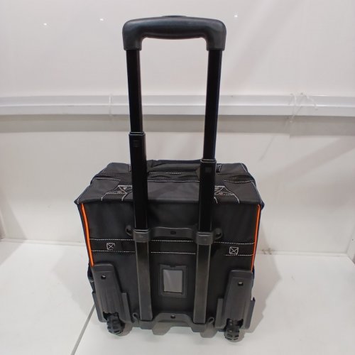 VEVOR HEAVY DUTY ROLLING TOOL BAG ON WHEELS WITH 25 POCKETS ADJUSTABLE TELESCOPING HANDLE & STABLE BASE - 110LBS CAP - BLACK (MODEL: 15YC600Y) image 5