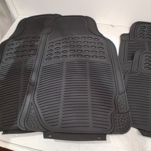 4PC BDK HEAVY DUTY UNIVERSAL ALL WEATHER FLOOR MATS - BLACK (MODEL: OF-554-BK) image 3