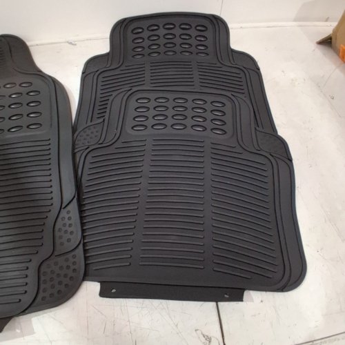4PC BDK HEAVY DUTY UNIVERSAL ALL WEATHER FLOOR MATS - BLACK (MODEL: OF-554-BK) image 4