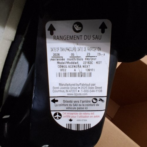 COSCO SCENERA NEXT CONVERTIBLE CAR SEAT - BLACKOUT (MODEL: 22183C-KOT) image 2