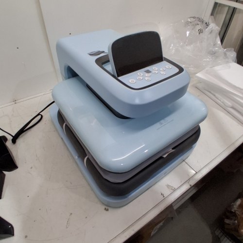 HTVRONT AUTO HEAT PRESS 2 - SUBLIMATION HEAT PRESS MACHINE FOR T SHIRTS WITH ADJUSTABLE PRESSURE AND FAST, EVEN HEATING - 15" X 15" - TEAL (MODEL: HPA01) image 3