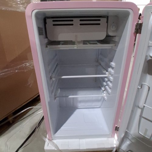 FRIGIDAIRE COMPACT ROUNDED RETRO PREMIUM MINI FRIDGE - 3.2 CU.FT - PINK (MODEL: EFR372-PINK-6COM) image 5