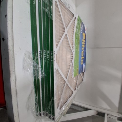 6PK FILTRETE POLLEN RESISTANT PLEATED MERV 8 AIR FILTER - 25" X 25" X 1" - WHITE image 4
