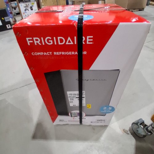 FRIGIDAIRE COMPACT MINI REFRIGERATOR - 2.5 CU. FT - STAINLESS STEEL (MODEL: EFR2856-COM) image 3