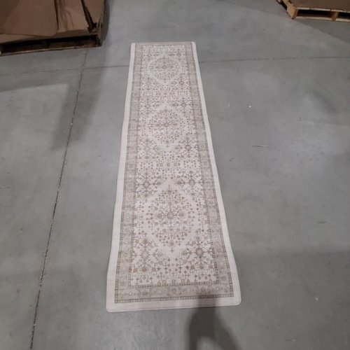 COLOR&GEOMETRY VINTAGE STYLE ANTI-FATIGUE KITCHEN MAT - 24" X 59"; 0.4" THICK - BEIGE image 2