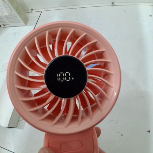 JISULIFE HANDHELD FAN - PINK (STYLE: HANDHELD FAN 7) image 2