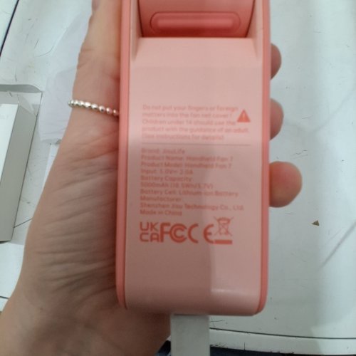 JISULIFE HANDHELD FAN - PINK (STYLE: HANDHELD FAN 7) image 3