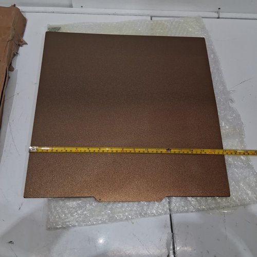 FLEXIBLE 3D PRINTER BUILD BASE PLATE FOR SPECIFIC 3D PRINTERS - 200℃ HIGH TEMPERATURE - 17" X 17" - BRONZE image 3