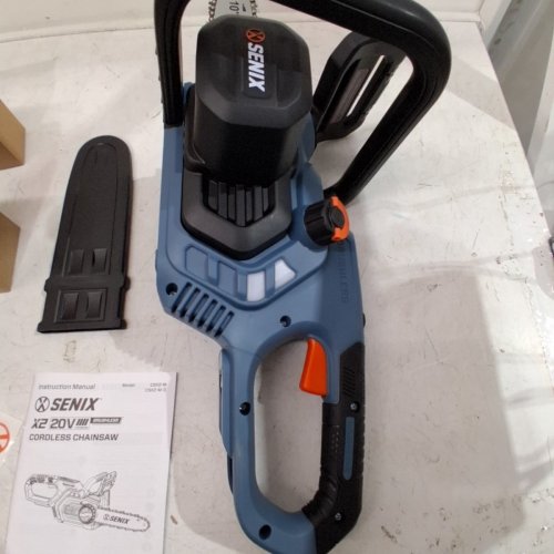 SENIX CORDLESS BRUSHLESS CHAINSAW - 20V - 10" - 8M/S - BLUE / BLACK (MODEL: CSX2-M) image 6