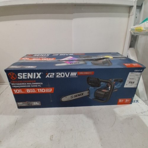 SENIX CORDLESS BRUSHLESS CHAINSAW - 20V - 10" - 8M/S - BLUE / BLACK (MODEL: CSX2-M) image 8