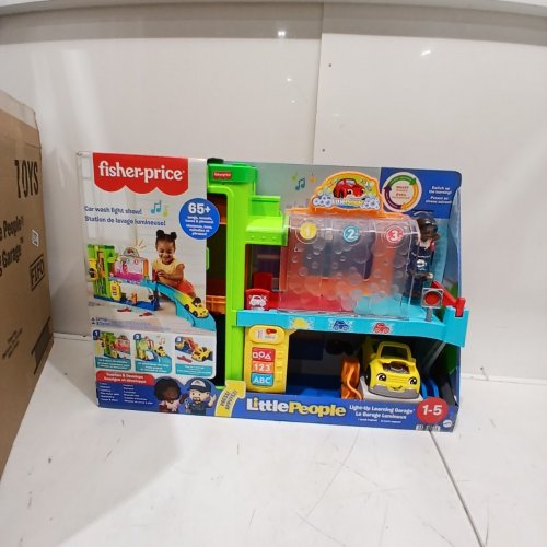 FISHER PRICE LITTLE PEOPLE LIGHT UP LEARNING GARAGE (MODEL: HTK84) image 2