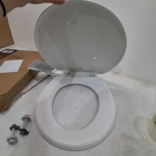 BEMIS ECONOMY PLASTIC TOILET SEAT - WHITE (MODEL: 730SLEC 000) image 3