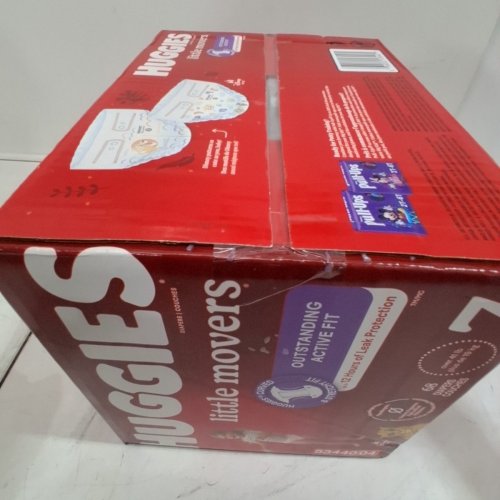 68PK HUGGIES LITTLE MOVERS BABY DIAPERS - SIZE 7 image 3
