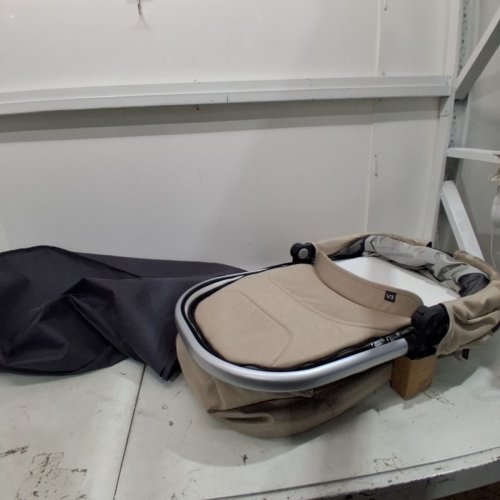 UPPABABY BASSINET V3 - COMPATIBLE WITH VISTA, CRUZ, RIDGE STROLLERS - 20LBS MAX - DECLAN OAT MÉLANGE/BLACK (MODEL: 0903-BAS-NA) image 2