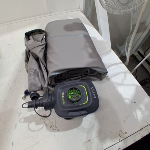 INTEX DURA-BEAM STANDARD INFLATABLE AIR MATTRESS - 10" TWIN - BLACK image 2