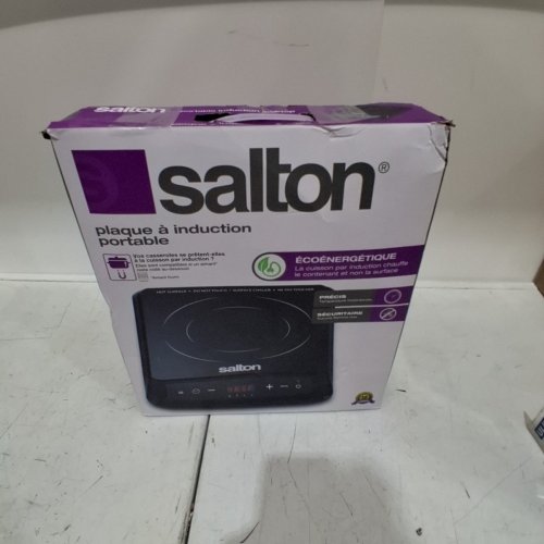SALTON PORTABLE INDUCTION COOKTOP WITH 8 COOKING SETTINGS AND COOL TOUCH- 1500W -BLACK (MODEL ID2113) image 4