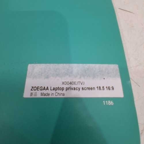 2PK ZOEGAA COMPUTER PRIVACY SCREEN FOR 16:9 MONTIORS - 18.5" - BLACK image 3