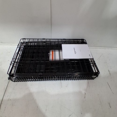 AMAZON BASICS FOLDABLE METAL WIRE DOG CRATE - 22" - (MODEL: 9001N-48B) image 2