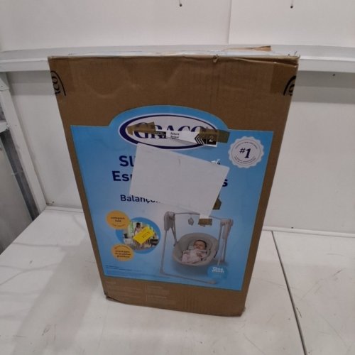 GRACO SLIM SPACES COMPACT BABY SWING - GREY (MODEL:2231535) image 4