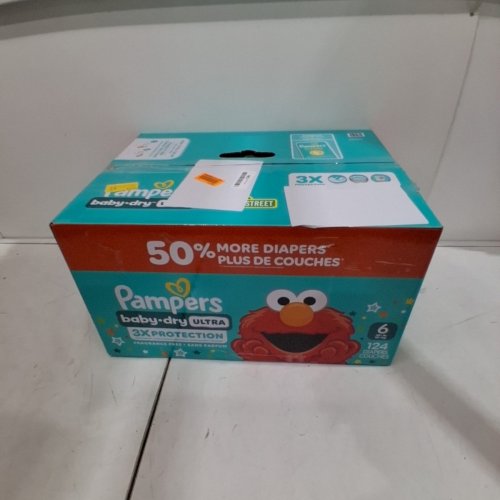 124PK PAMPERS BABY DRY ULTRA 3X PROTECTION -SIZE 6 image 4