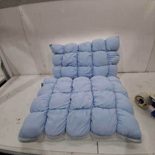 2PK MELLOW PUFF PILLOW COOLING ICE PILLOW - KING - 20" X 36" - BLUE image 2