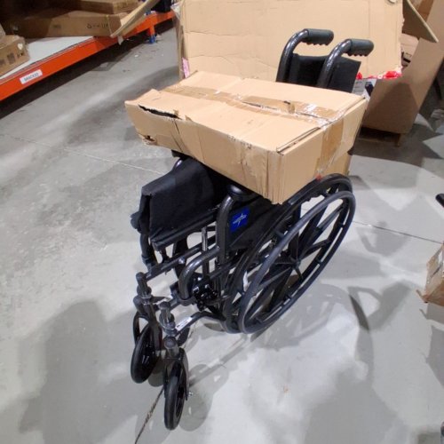 MEDLINE GUARDIAN K1 WHEELCHAIR - 16" SEAT - 300LB CAPACITY - BLACK (MODEL: K1166N22S) image 2