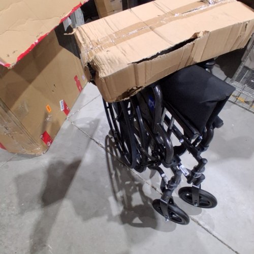 MEDLINE GUARDIAN K1 WHEELCHAIR - 16" SEAT - 300LB CAPACITY - BLACK (MODEL: K1166N22S) image 3