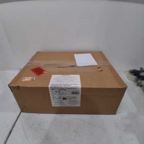 6PK AMAZON BASICS DISPOSABLE CAT LITTER BOX - 17.9"X14.2"X4" - NATURAL image 3