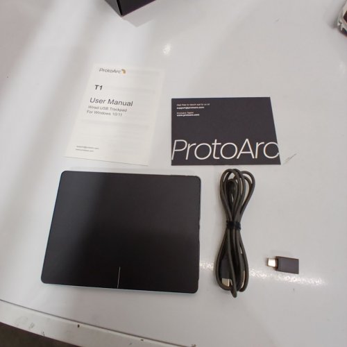 PROTOARC WIRED HIGH PRECISION USB-C TRACKPAD FOR WINDOWS - BLACK - (MODEL: T1) image 2