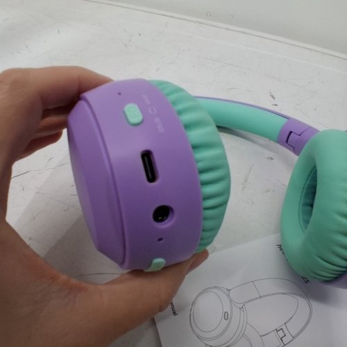 KIDS ACER BLUETOOTH HEADPHONES - TEAL PURPLE (MODEL: OHR668) image 5