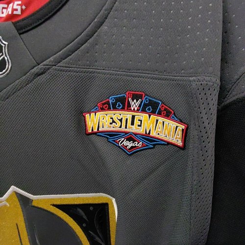 MENS NHL WRESTLEMANIA LAS VEGAS 41 **SIGNED** RHEA RIPLEY VEGAS GOLDEN KNIGHTS JERSEY - SIZE 54 - FANATICS COA - 17/41 image 4