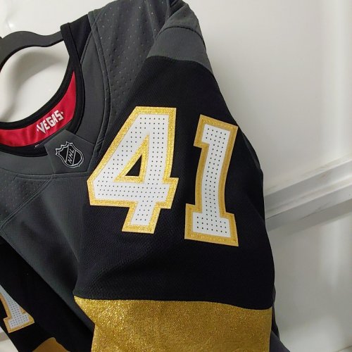 MENS NHL WRESTLEMANIA LAS VEGAS 41 **SIGNED** RHEA RIPLEY VEGAS GOLDEN KNIGHTS JERSEY - SIZE 54 - FANATICS COA - 17/41 image 5