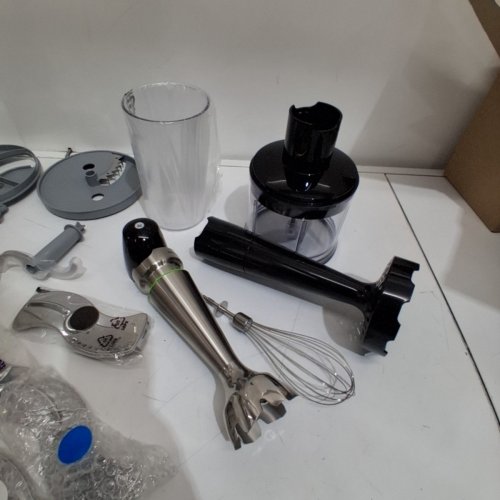 BRAUN MULTIQUICK 9 8-IN-1 HAND BLENDER WITH MULTIPLE VERSATILE TOOL ATTACHMENTS, 8 CUP FOOD PROCESSOR, 20OZ PLASTIC BEAKER & 1.5 CUP CHOPPER **ACCESSORIES ONLY** - 120V - 700W - STAINLESS STEEL/BLACK (MODEL: HB901AN/MQ9187XL) image 5