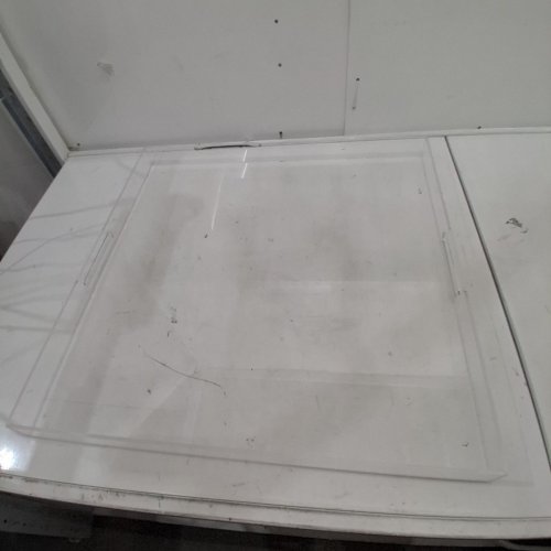 MUKEEN OVERSIZE EXTRA LARGE ACRYLIC SERVING TRAY - 24" X 24" - CLEAR image 2