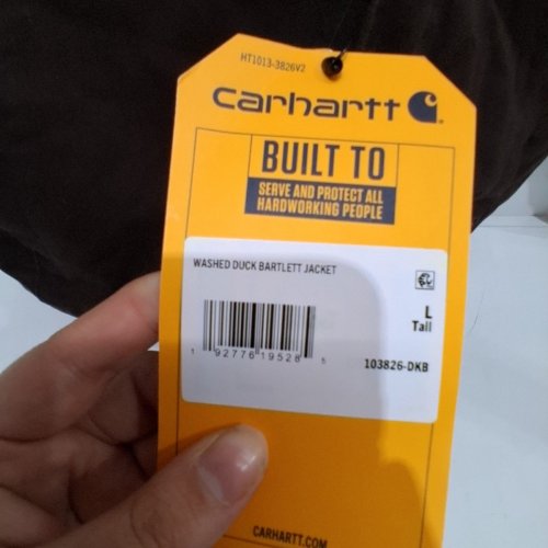 MEN'S CARHARTT SHERPA LINED BARTLETT JACKET - LARGE TALL - DARK BROWN (STYLE: OJ3826-M/103826-DKB) image 3