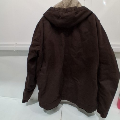 MEN'S CARHARTT SHERPA LINED BARTLETT JACKET - LARGE TALL - DARK BROWN (STYLE: OJ3826-M/103826-DKB) image 4
