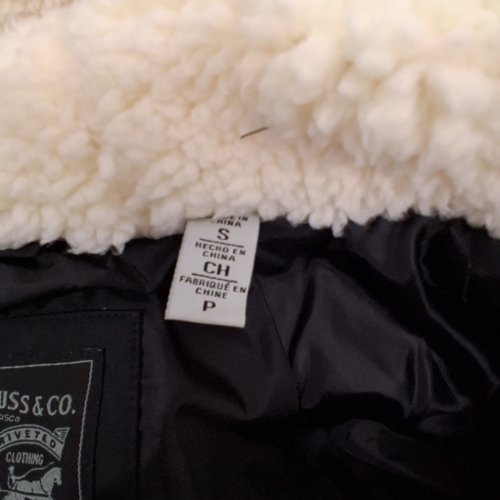 WOMEN'S LEVI'S SOFT SHERPA LINED DIAMOND QUILTED LONG PARKA JACKET - SMALL - BLACK image 3