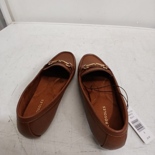 WOMEN'S AEROSOLES BUCKLE SLIP ON LOAFER FLATS - 8 - TAN BROWN (STYLE: 1863915) image 3